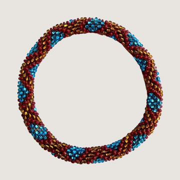 Brun et turquoise