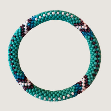 Turquoise et bordeaux