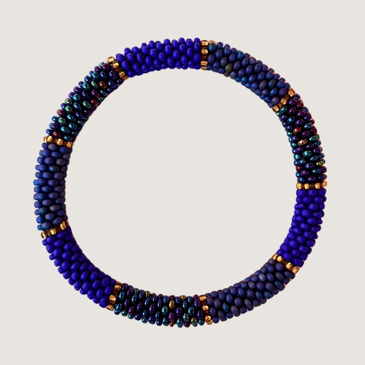 Bleu roi et or