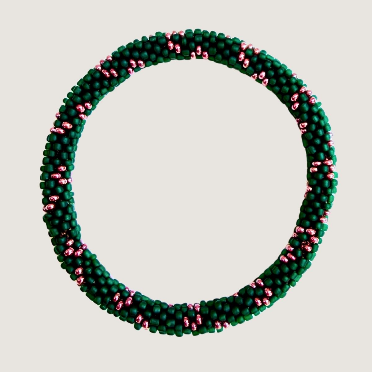 Vert forêt et rose