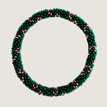 Vert forêt et rose