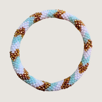 Blanc et bleu à chevrons