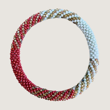 Rouge et bleu clair