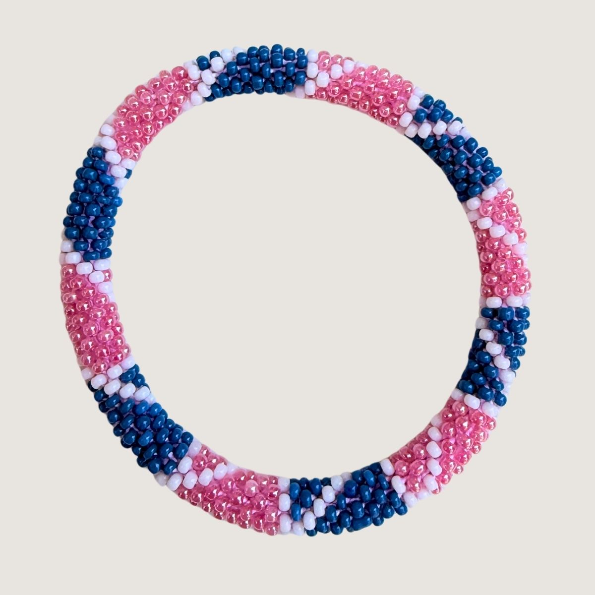 Rose et bleu marine