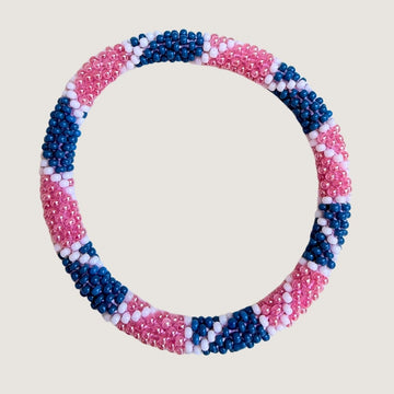 Rose et bleu marine