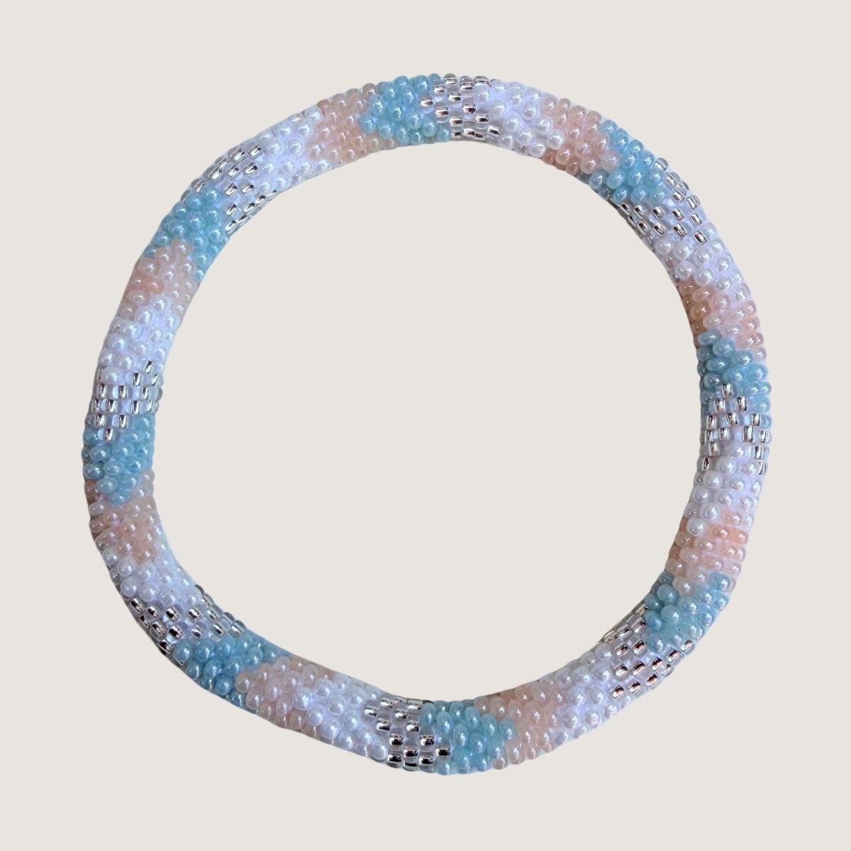 Bleu pâle et rose