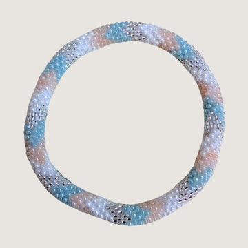 Bleu pâle et rose