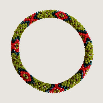Vert olive à losanges
