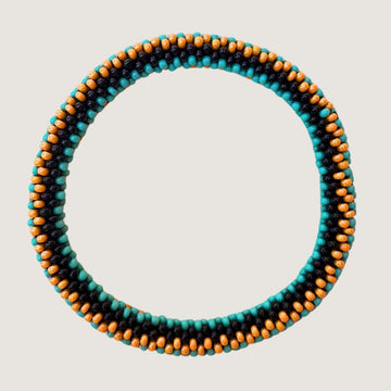 Turquoise et orange