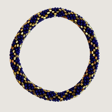 Bleu nuit et doré