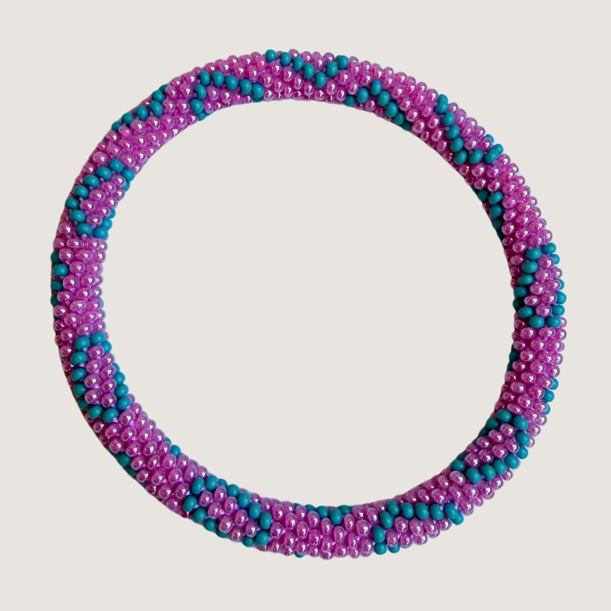 Rose et turquoise vif